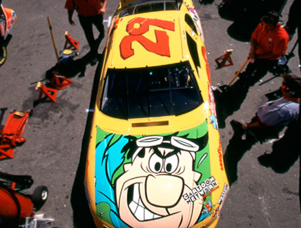 Cartoon Network Wacky Racing NASCAR car top view
